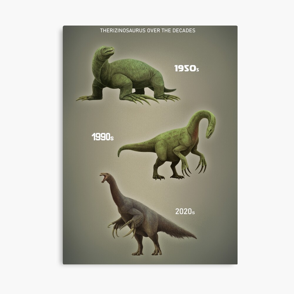 Therizinosaurus over the decades by MarioLanzas on DeviantArt