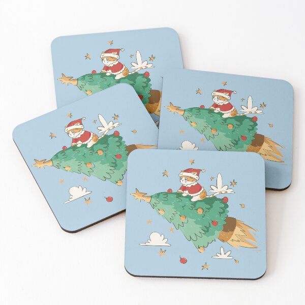 Item preview, Santa cat Christmas tree design designed and sold by Palteeshop.