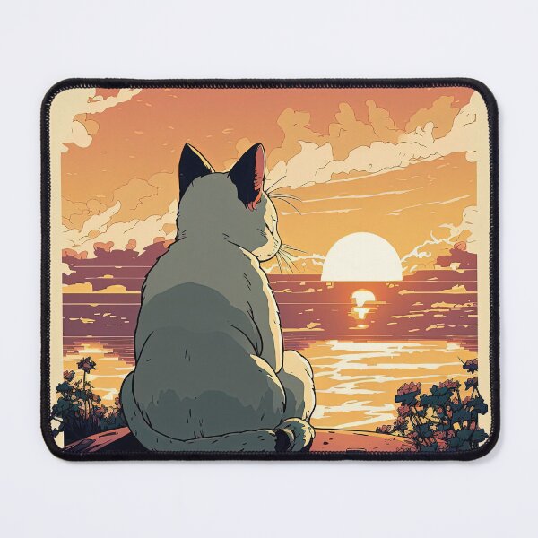 Item preview, cat looking at sunset designed and sold by Chillapy.