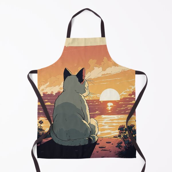 Item preview, cat looking at sunset designed and sold by Chillapy.