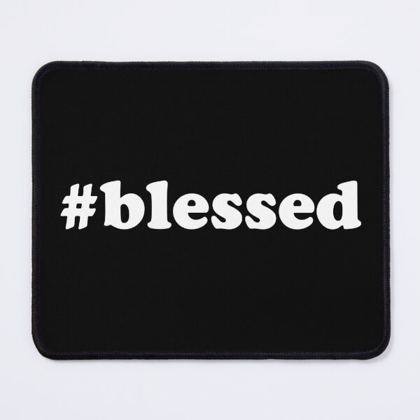 Item preview, #blessed Words To Live By Bold Black and White Typography Quote designed and sold by DigitalPie.