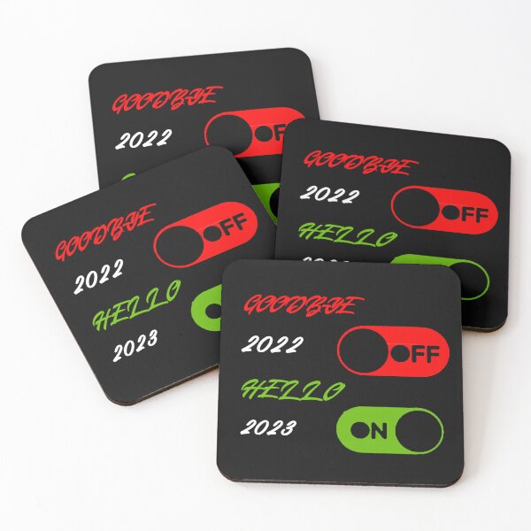Item preview,  Goodbye 2022 Hello 2023 Happy New Year 2023 New Year's Eve Stiker designed and sold by CuteHigh01.