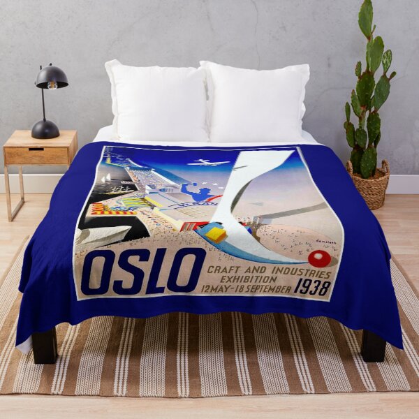 Item preview, OSLO :Vintage 1938 Craft and Industries Exhibition Print designed and sold by posterbobs.