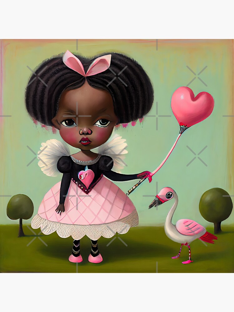 "Alice with Flamingo 16 Alice in Wonderland" Sticker for Sale by