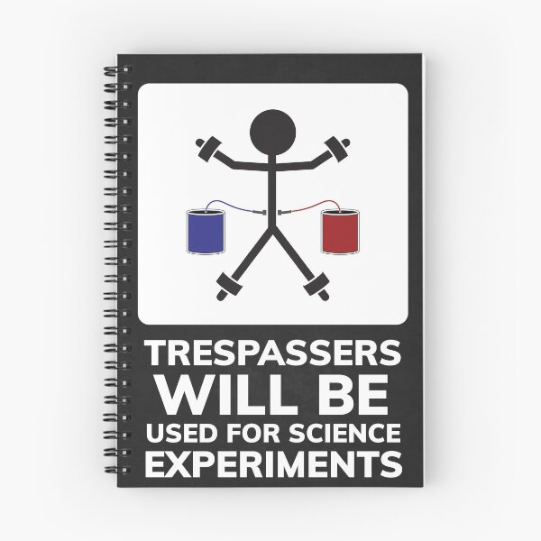 Item preview, Trespassers Will Be Used For Science Experiments designed and sold by CreepyKards.