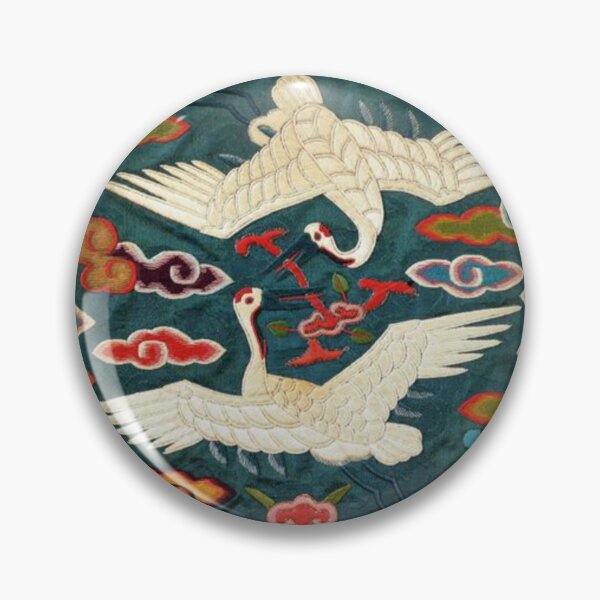 Item preview, Two Cranes: An Official Korean Joseon Dynasty Official Ranking Badge designed and sold by SeoulJourner.