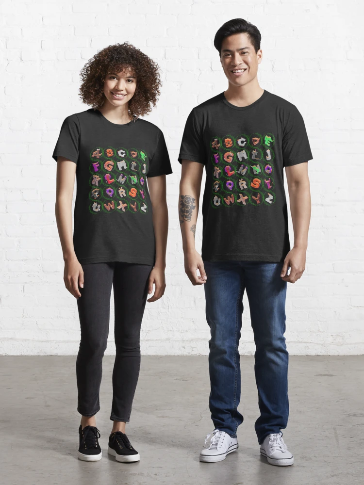  Emotion Letter Friend Alphabet Lore T-Shirt : Clothing