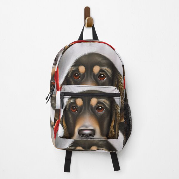Item preview, Christmas Deutscher Wachtelhund Wearing A Santa Hat designed and sold by ZenEverAI.