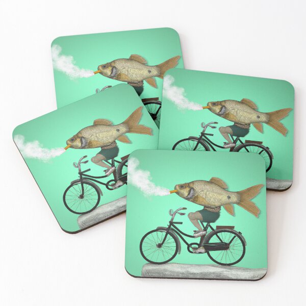 Item preview, AI Art smoking fish on a bycicle designed and sold by 4You4U.