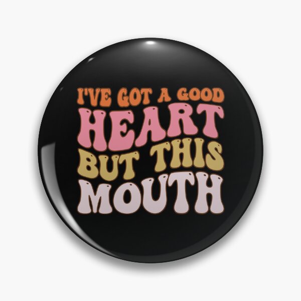 Item preview,  Groovy I Have a Good Heart But This Mouth, Funny Mom Life, Sassy Mom designed and sold by T-DESIGNEDZ.