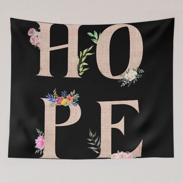 Item preview, Hope! (black background) designed and sold by SparkzPress.