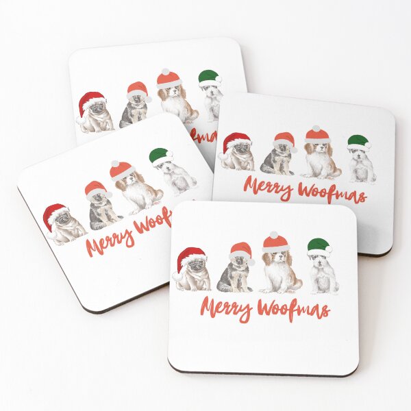 Item preview, Merry Woofmas. Festive dogs. Christmas dog. designed and sold by Doggymadness.