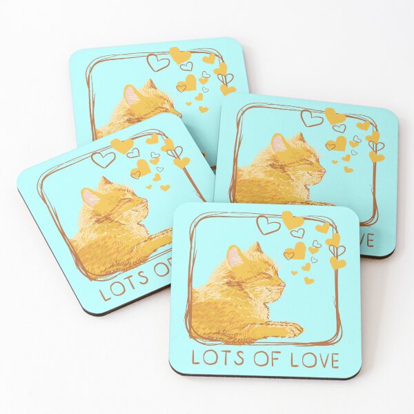 Item preview, Lots Of Love Orange Cat Hearts designed and sold by Fransyn.