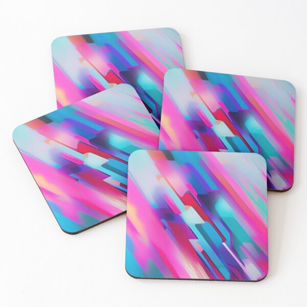 Item preview, Vaperwave Iridescent Neon Glow Colorful Abstract designed and sold by CattlettArt.