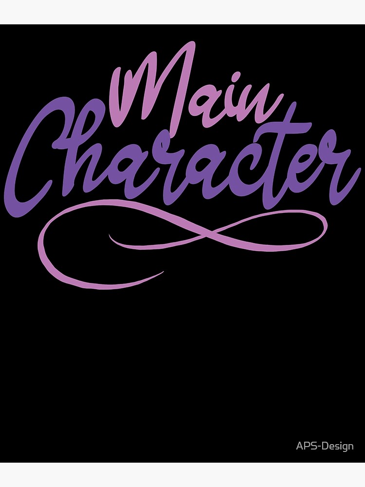 cool-writing-main-character-protagonist-poster-for-sale-by-aps-design