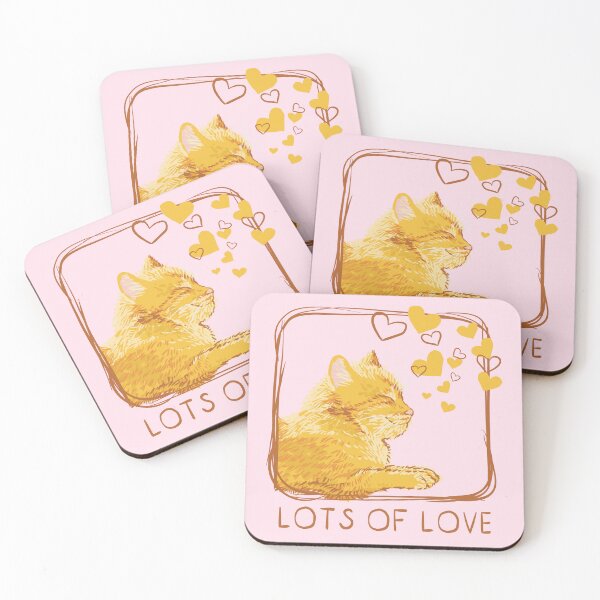 Item preview, Lots Of Love Orange Cat Hearts designed and sold by Fransyn.