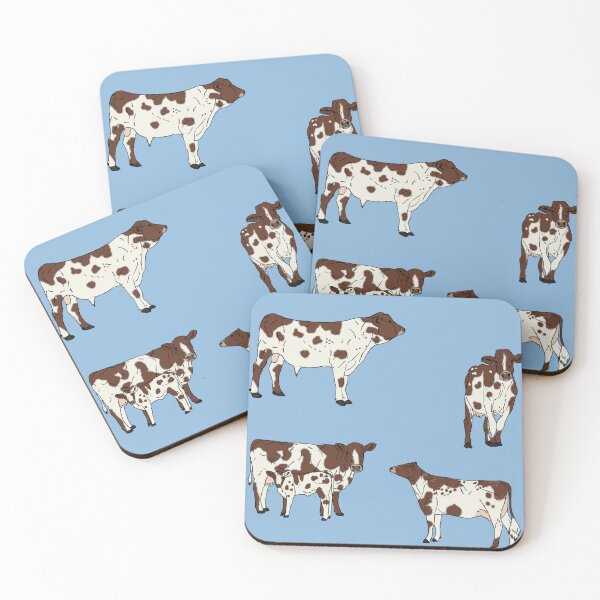 Item preview, Ayrshire Cows Pattern Blue designed and sold by Ashley Gagnon.