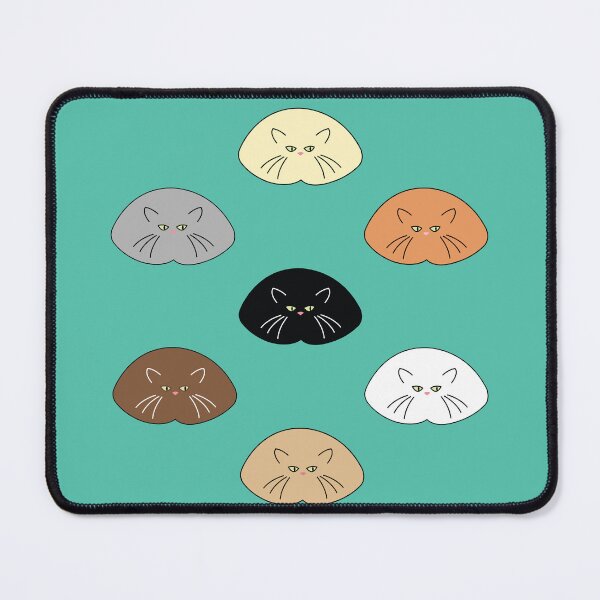 Item preview, Cats Loafing Around on Turquoise designed and sold by 7SistersGraphX.