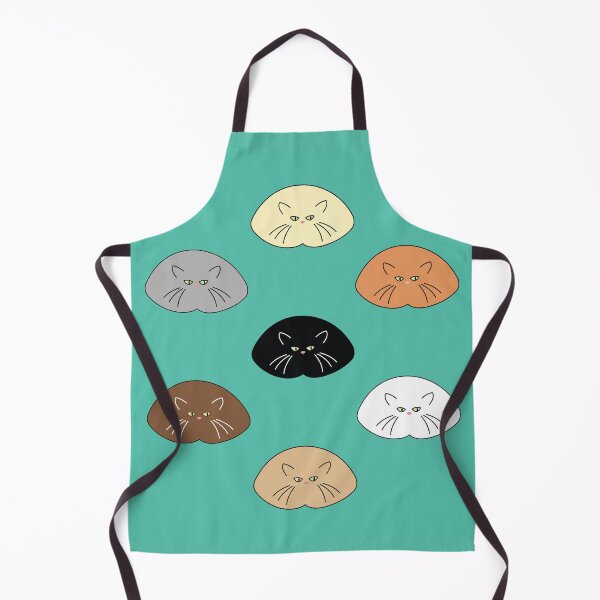 Item preview, Cats Loafing Around on Turquoise designed and sold by 7SistersGraphX.