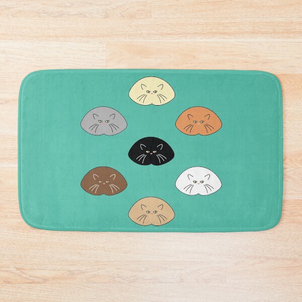 Item preview, Cats Loafing Around on Turquoise designed and sold by 7SistersGraphX.
