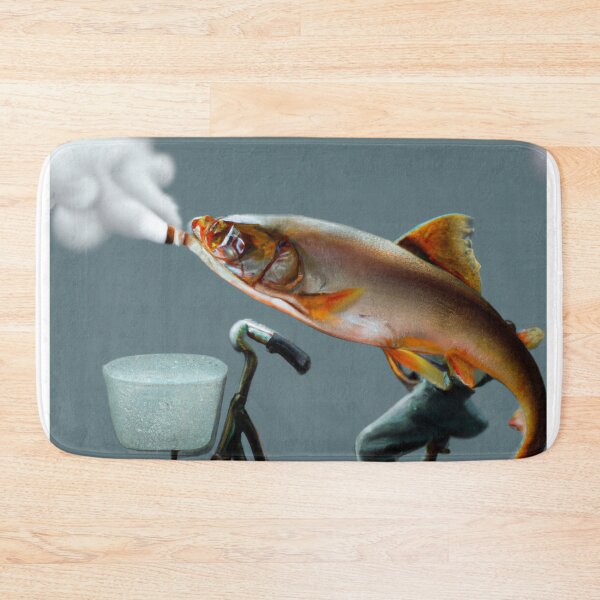 Item preview, AI Art smoking fish on a bycicle designed and sold by 4You4U.