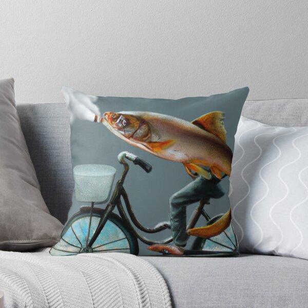 Item preview, AI Art smoking fish on a bycicle designed and sold by 4You4U.