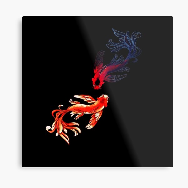 Japanese koi fish ' Poster, picture, metal print, paint by paxtonronalda