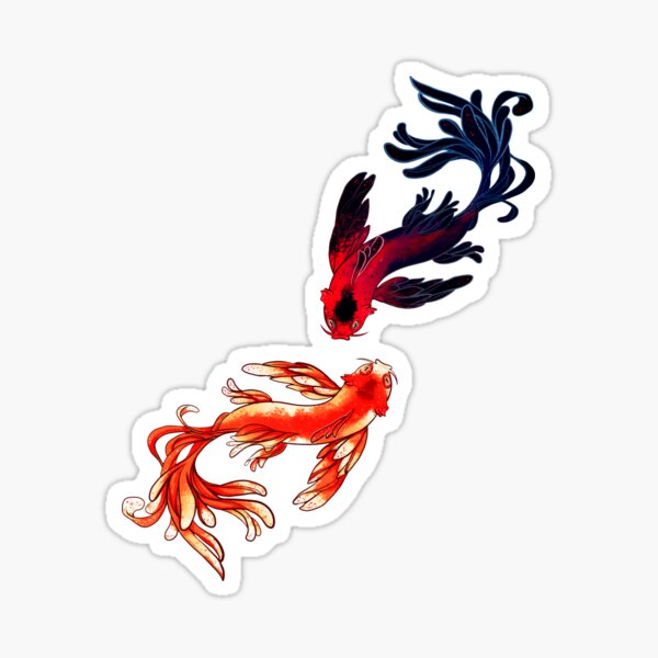 Vista previa del artículo con la obra «Diseño de peces koi japoneses», diseñado y vendido por HotaruArt.
