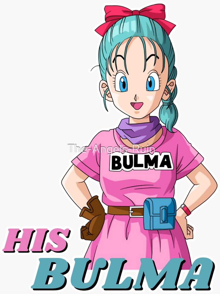 "Dragon Ball Bulma and Vegeta Couple Design (His Bulma)" Sticker for
