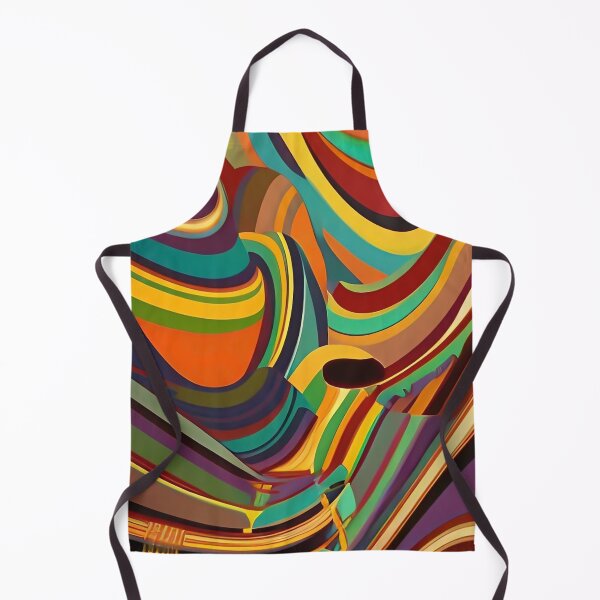 Item preview, Groovy Organic Colorful Abstract Geometric Pattern designed and sold by CattlettArt.