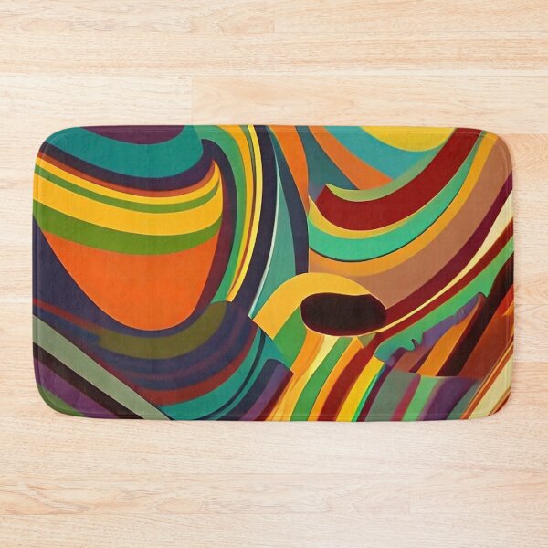 Item preview, Groovy Organic Colorful Abstract Geometric Pattern designed and sold by CattlettArt.