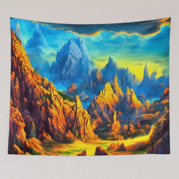 Item preview, Majestic Rocky Mountain Landscape Scene designed and sold by Prawny.