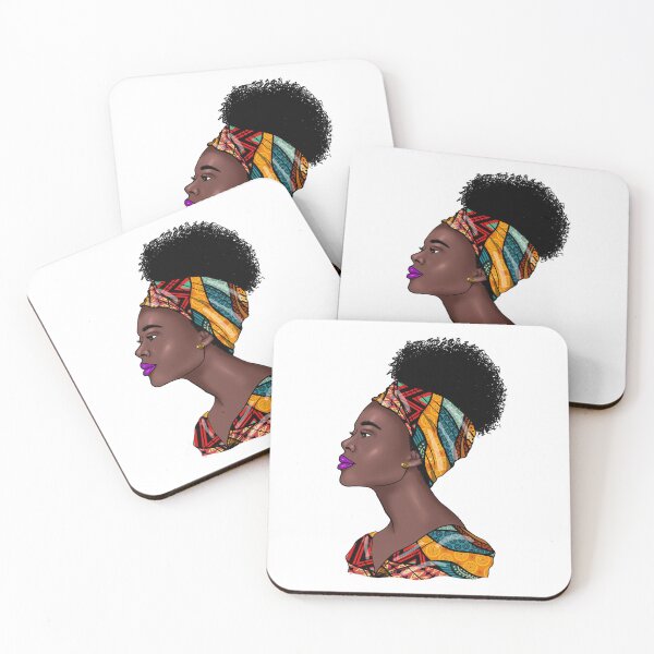 Item preview, Afro t shirt, African Pattern, Beautiful African Woman designed and sold by Houevo Olga Anihouanou.