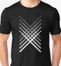 Fading Percussion Drum Sticks Unisex T-Shirt