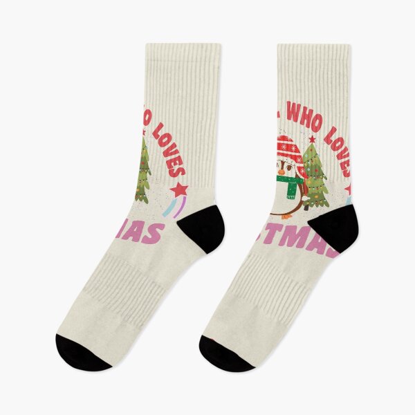 Item preview, Merry Christmas Womens Girls Pink Tree Christmas Just A Girl Who Loves Christmas Retro Vintage Christmas Design designed and sold by CandyDroidMerch.