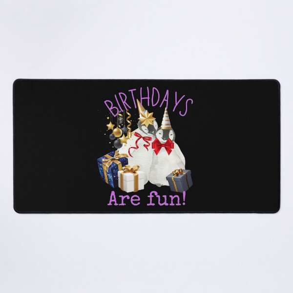 Item preview, Birthdays Are Fun Cute Penguins Illustration Design designed and sold by EarthArtDesigns.