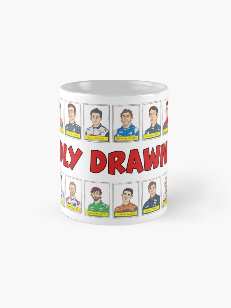 Thumbnail 4 of 6, Coffee Mug, Badly Drawn F1 2022 Grid designed and sold by Elton McManus.