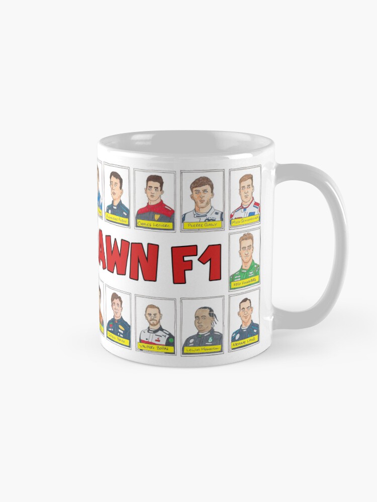 Thumbnail 5 of 6, Coffee Mug, Badly Drawn F1 2022 Grid designed and sold by Elton McManus.