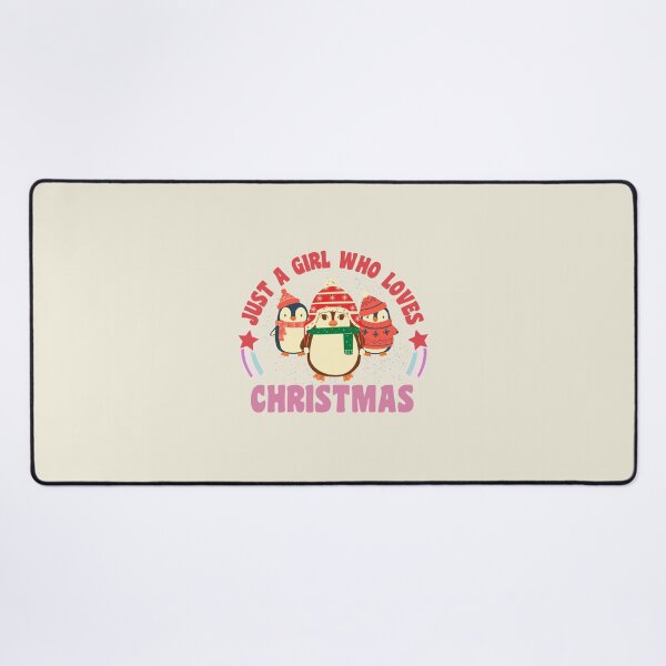 Item preview, Merry Christmas Womens Girls Pink Tree Christmas Just A Girl Who Loves Christmas Retro Vintage Christmas Design designed and sold by CandyDroidMerch.