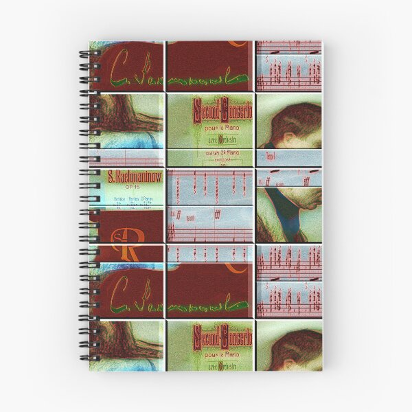 Item preview,  AMAZING PAINTING ABSTRACT PORTRAIT OF SERGEI RACHMANINOFF PIANIST MUSICIAN COMPOSER - CLASSICAL MUSIC SCORE - PATCHWORK SIGNATURE designed and sold by Ralek.