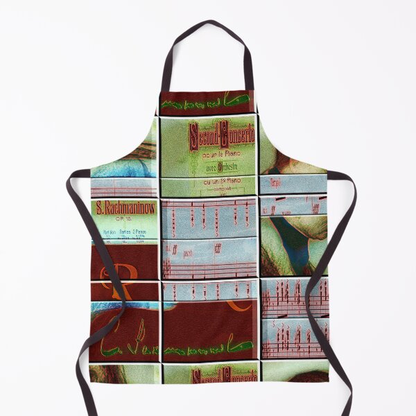 Item preview,  AMAZING PAINTING ABSTRACT PORTRAIT OF SERGEI RACHMANINOFF PIANIST MUSICIAN COMPOSER - CLASSICAL MUSIC SCORE - PATCHWORK SIGNATURE designed and sold by Ralek.