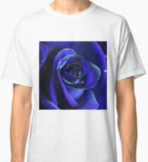 Vibrant Blue Rose Classic T-Shirt