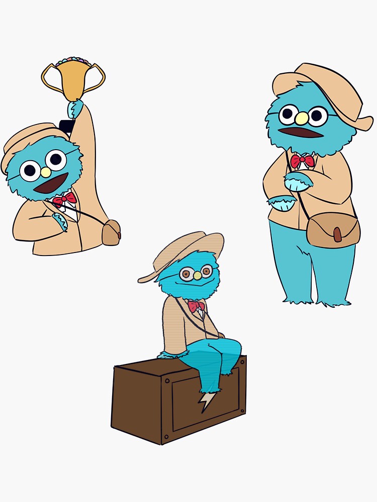 "Puppet History Professor Trinity" Sticker for Sale by snozzlefrog