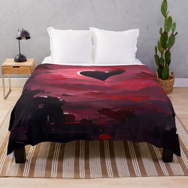 Item preview, Passionate Heart of Love Moon with Scarlet Red Sky designed and sold by deniselynnimage.