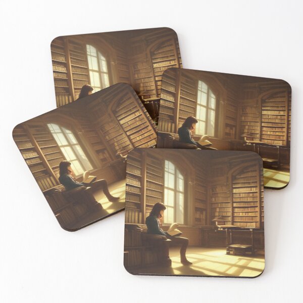 Item preview, Reading in the stacks designed and sold by Jacalope Hunter. .