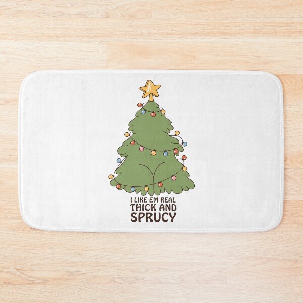 Item preview, Thick and Sprucy - Cheeky Holiday Christmas Tree designed and sold by LovesLola.