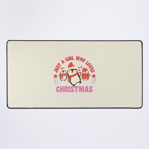 Item preview, Merry Christmas Womens Girls Pink Tree Christmas Just A Girl Who Loves Christmas Retro Vintage Christmas Design designed and sold by CandyDroidMerch.