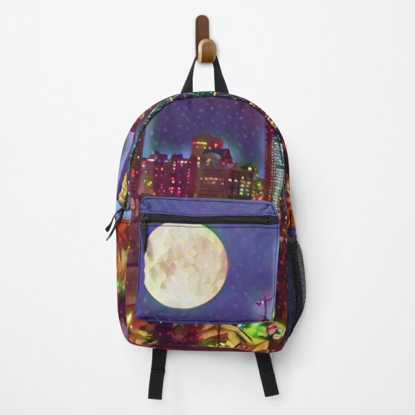 Item preview, Colorful Calgary under the full moon - painting style designed and sold by Hamilton is Beautiful.