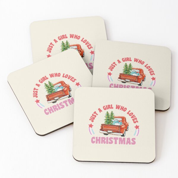 Item preview, Merry Christmas Womens Girls Pink Tree Christmas Just A Girl Who Loves Christmas Retro Vintage Christmas Design designed and sold by CandyDroidMerch.