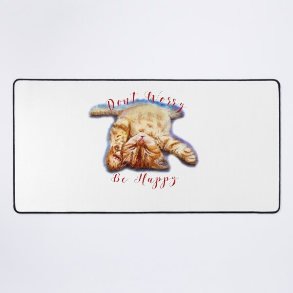 Item preview, Watercolor Hand Painted Sleeping Kitty Print, Don't worry, be happy! designed and sold by Oksana Suprun.